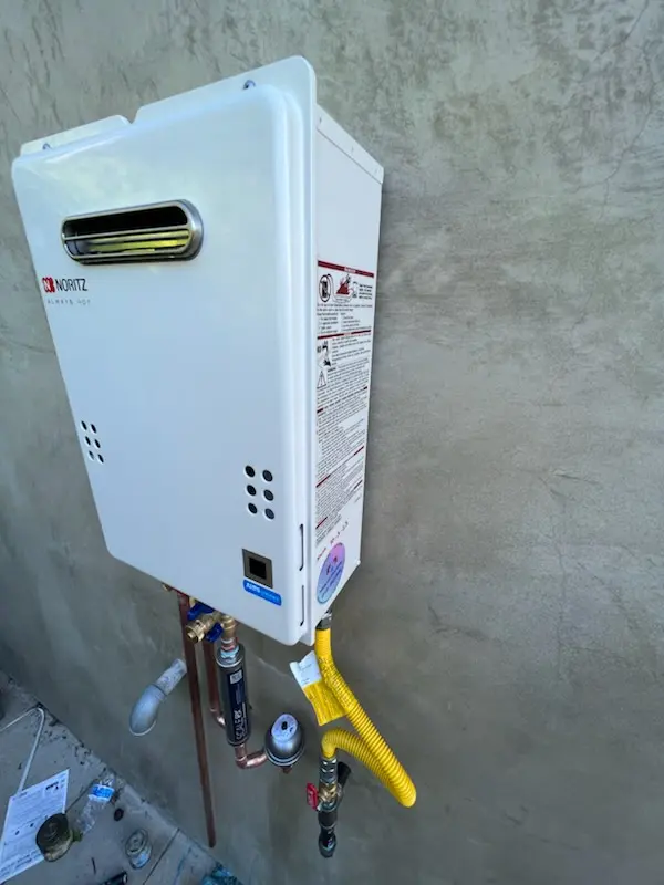 Tankless water heater installation for Ady Estates homes
